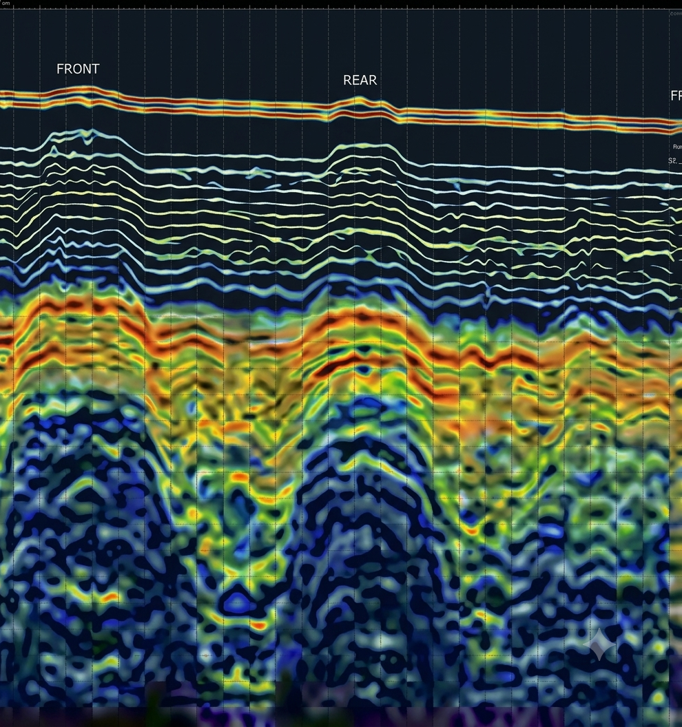 Georadar & Leitungsortung — Subsurface Radar-Visualisierung